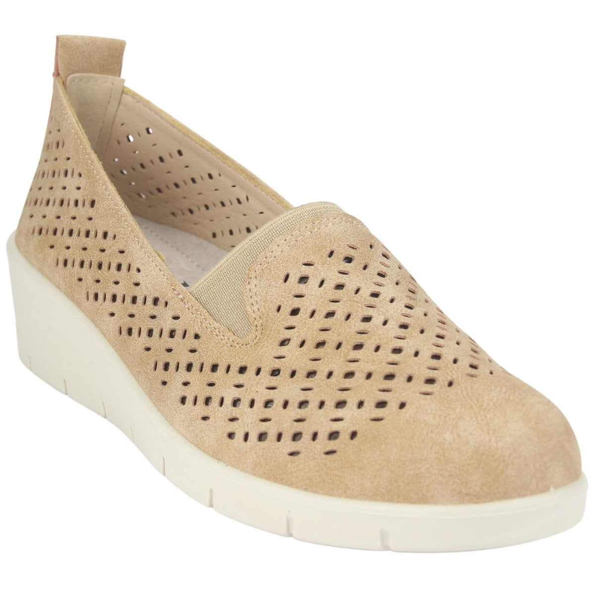 Mocasin Chalada Mujer Ditter-1 Beige Casual Mocasines Planos Chalada 