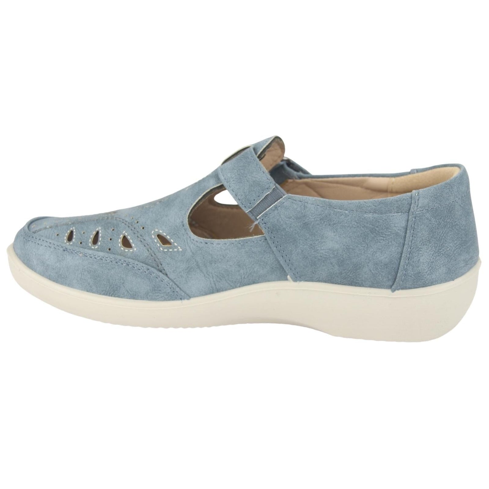 Mocasin Chalada Mujer Dong-1 Azul Casual Mocasines Planos Chalada 