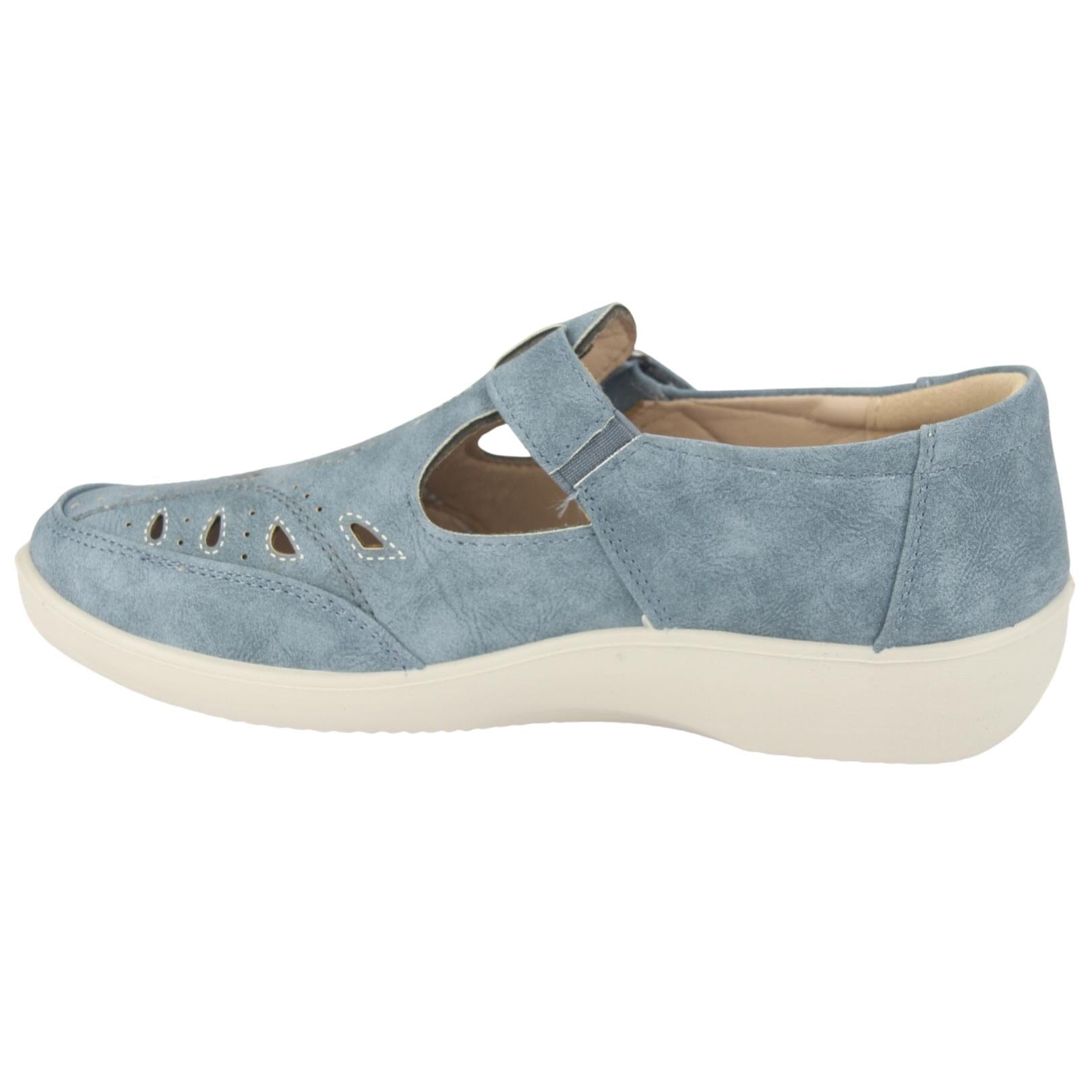 Mocasin Chalada Mujer Dong-1 Azul Casual Mocasines Planos Chalada 