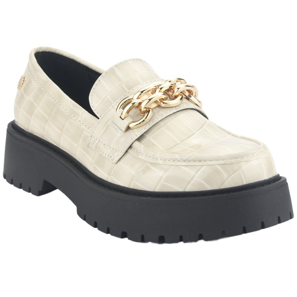 Mocasin Chalada Mujer Lenin-1 Beige Casual Mocasines Taco Chalada 