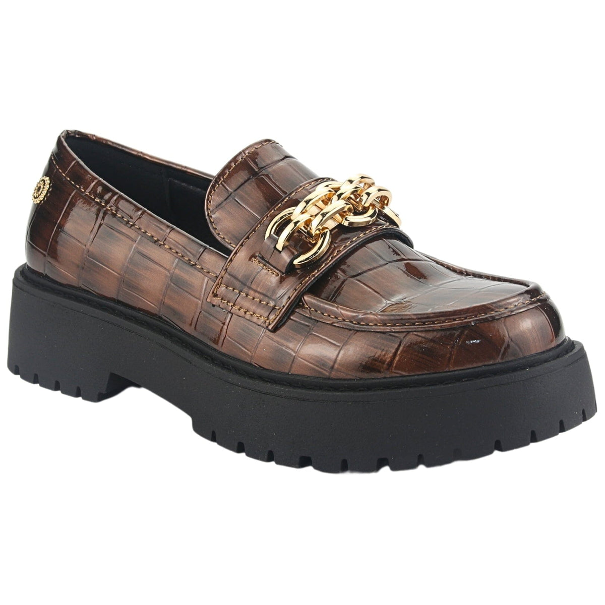 Mocasin Chalada Mujer Lenin-1 Café Casual Mocasines Taco Chalada 