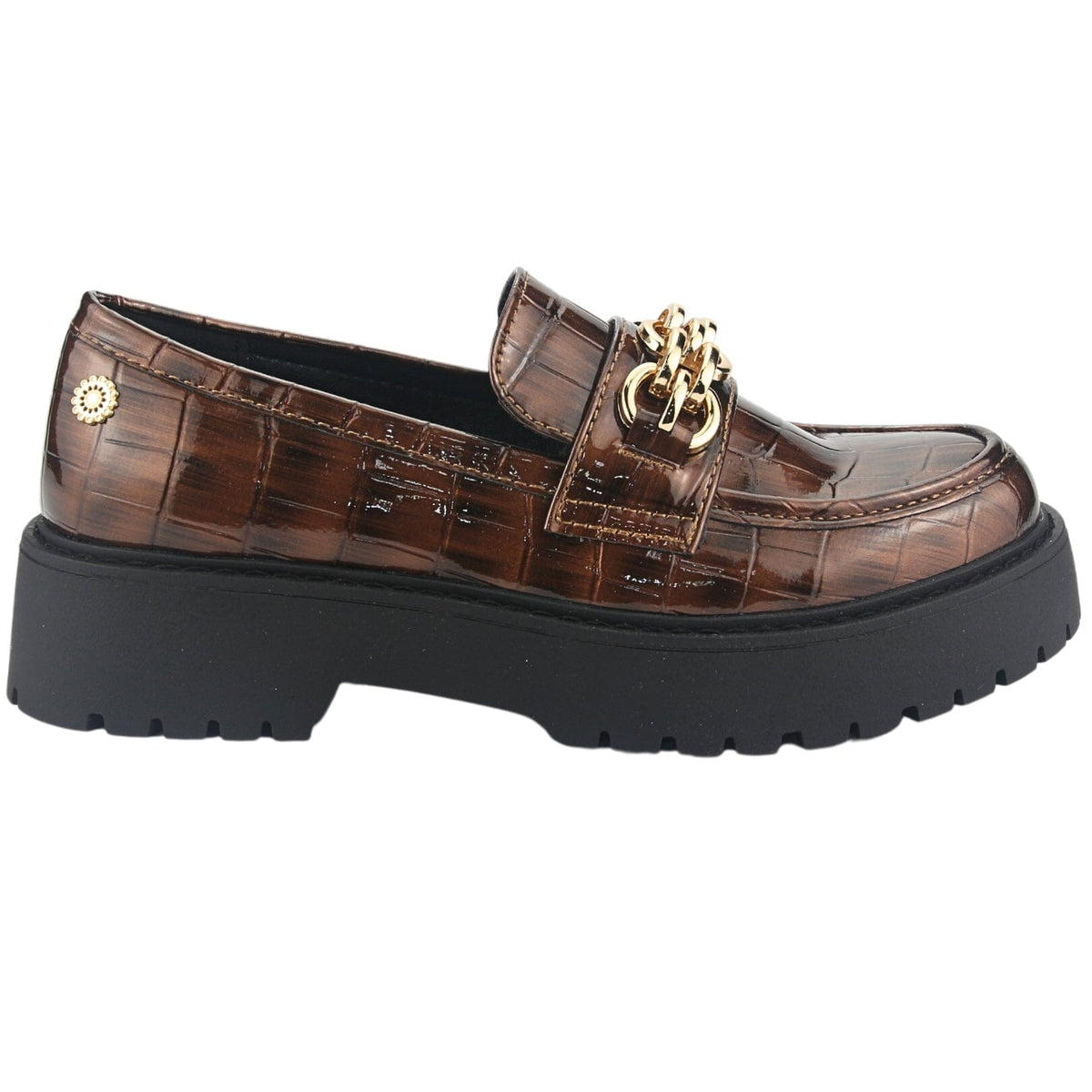 Mocasin Chalada Mujer Lenin-1 Café Casual Mocasines Taco Chalada 