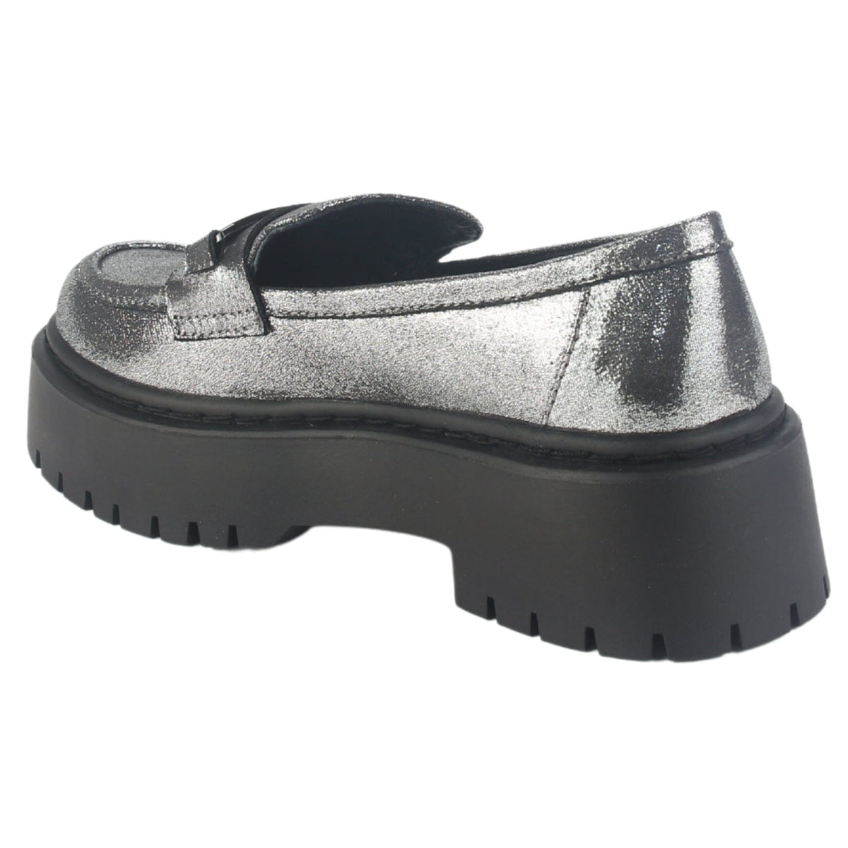 Mocasin Chalada Mujer Lewis-1 Plateado Casual Mocasines Plataforma Chalada 