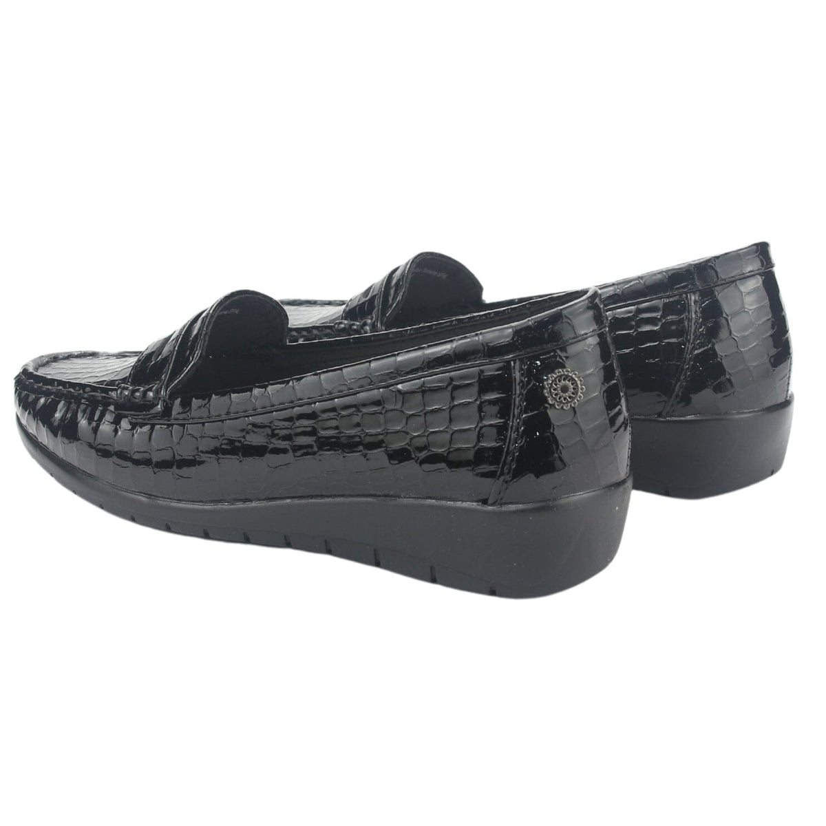Mocasin Chalada Mujer Maya-1 Negro Casual Mocasines Planos Chalada 