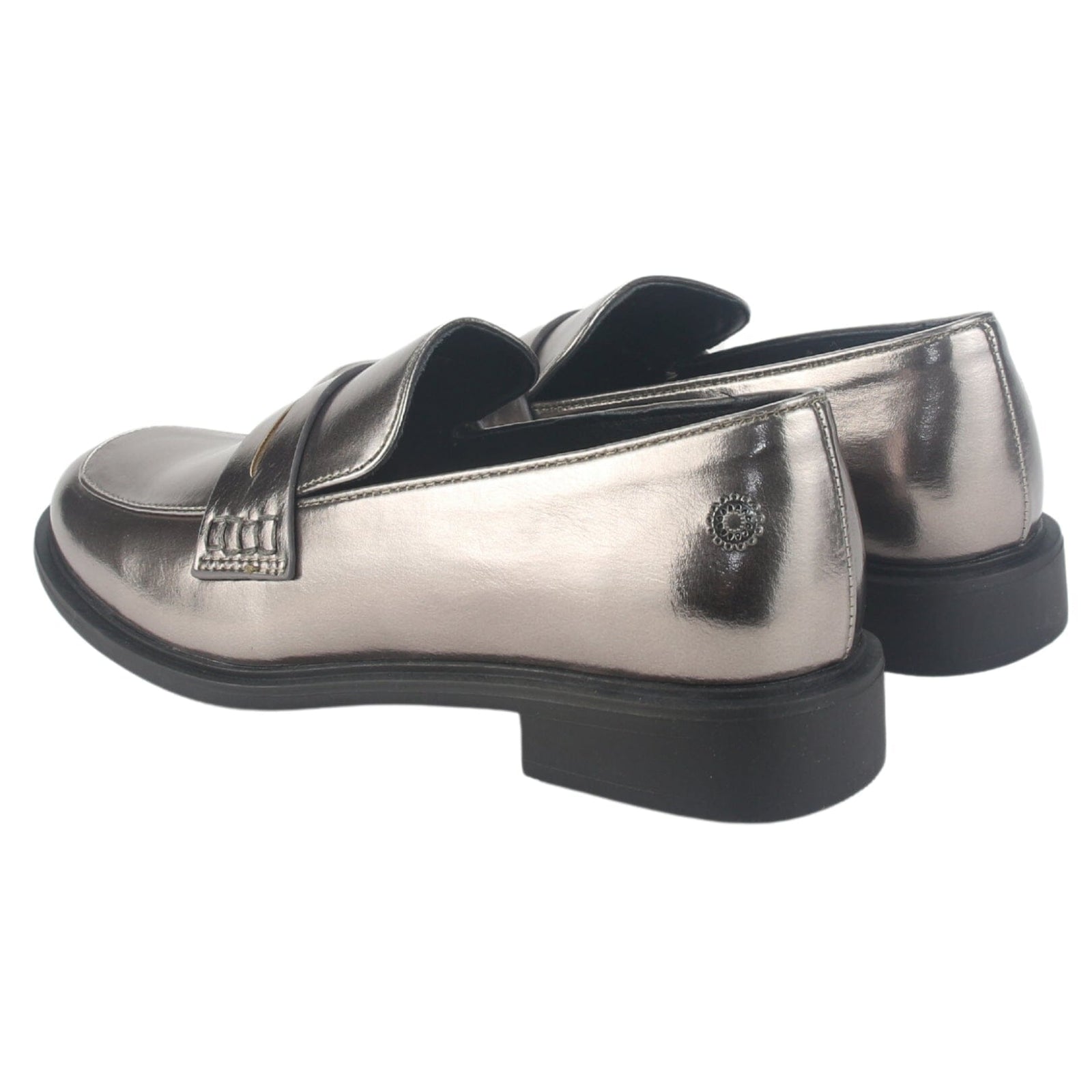 Mocasin Chalada Mujer Mocca-2 Plateado Casual Mocasines Taco Chalada 