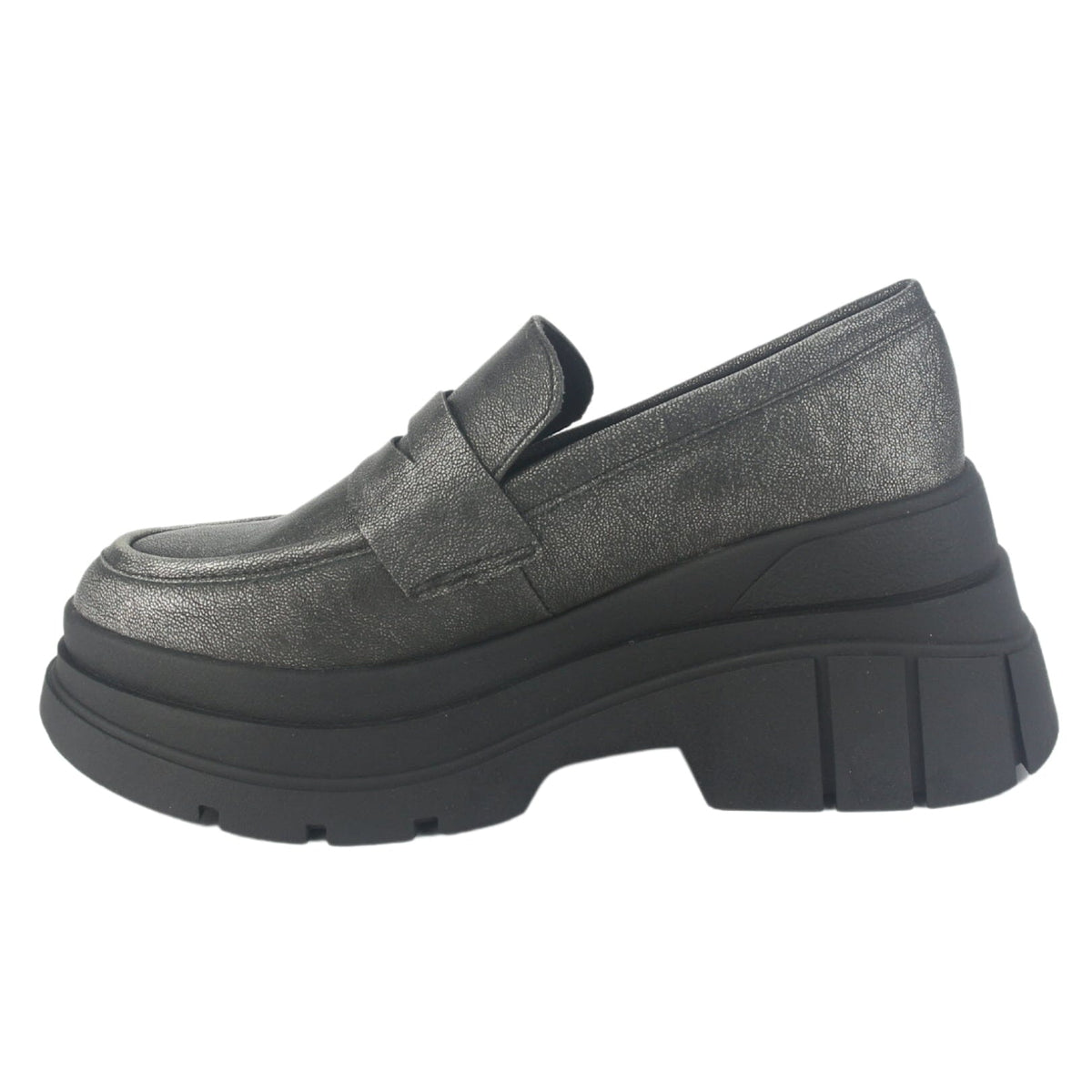 Mocasin Chalada Mujer Natirus-3 Plateado Casual Mocasines Plataforma Chalada 