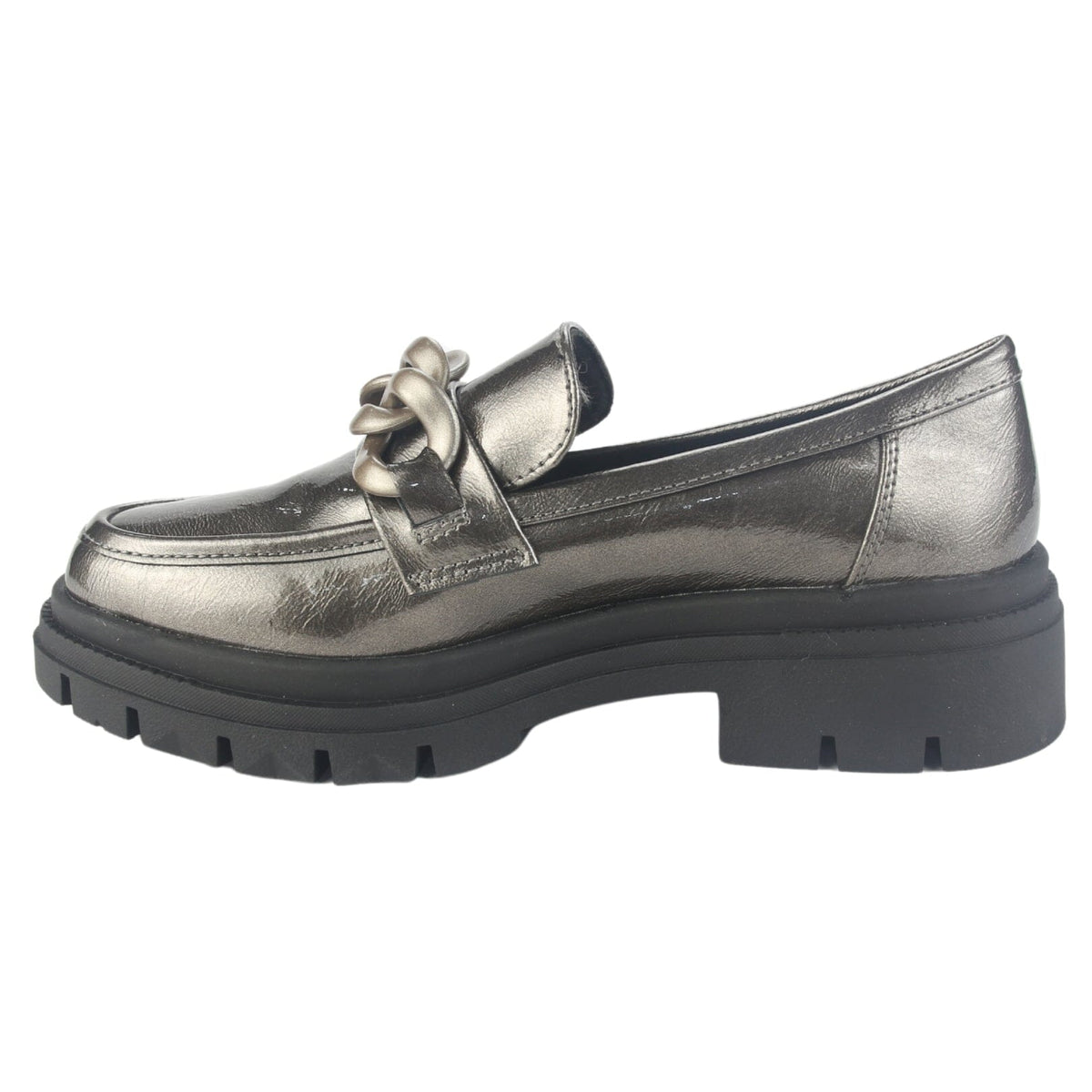 Mocasin Chalada Mujer Selina-5 Plateado Casual Mocasines Plataforma Chalada 