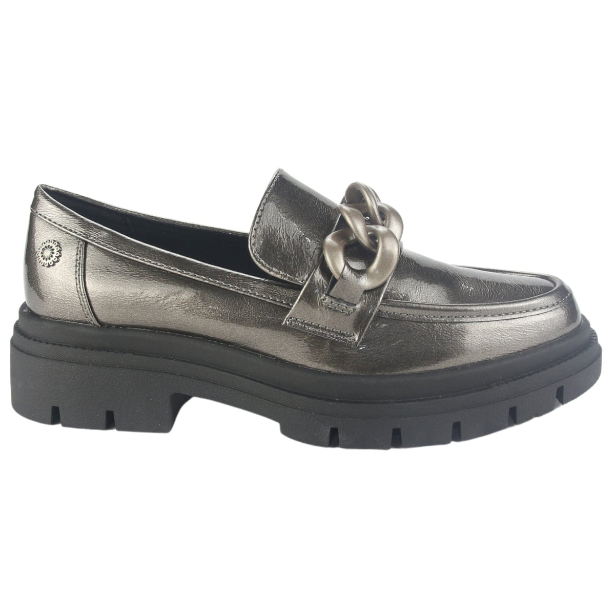 Mocasin Chalada Mujer Selina-5 Plateado Casual Mocasines Plataforma Chalada 
