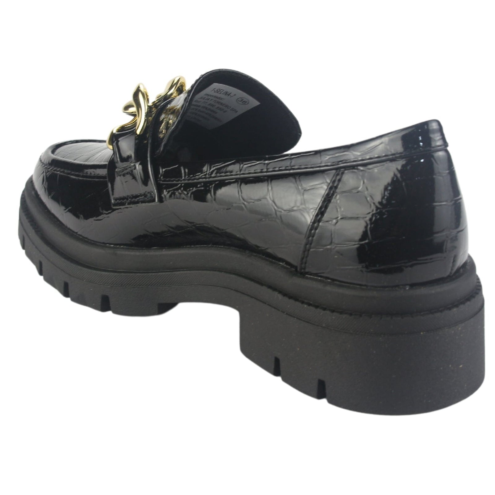 Mocasin Chalada Mujer Selina-7 Negro Casual Mocasines Plataforma Chalada 