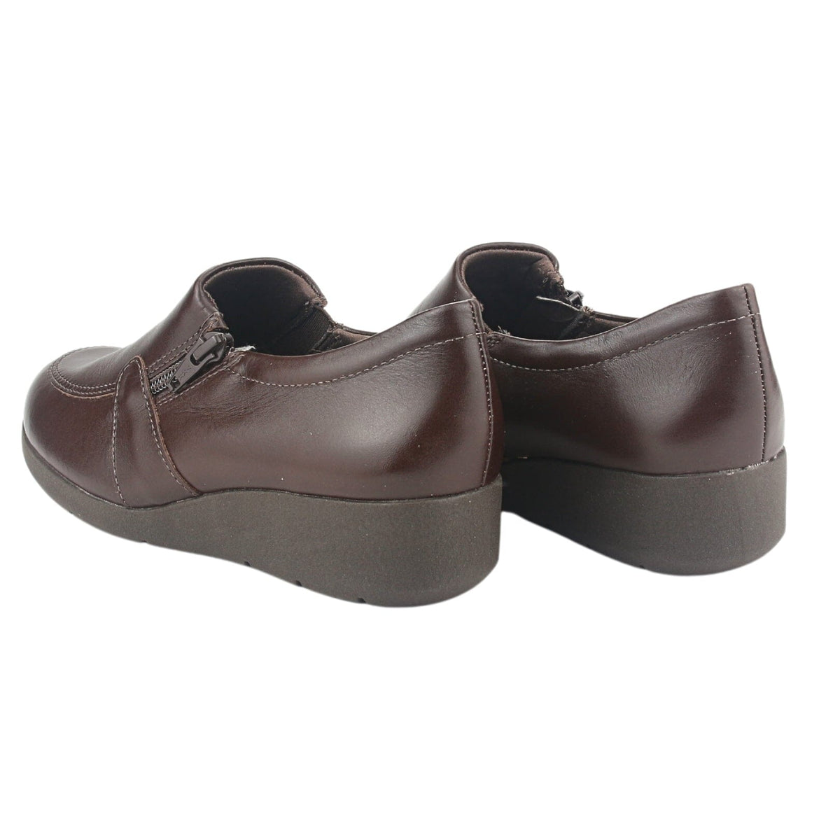Mocasin Comfortflex Mujer 2393402 Café Casual Mocasines Planos Comfortflex 