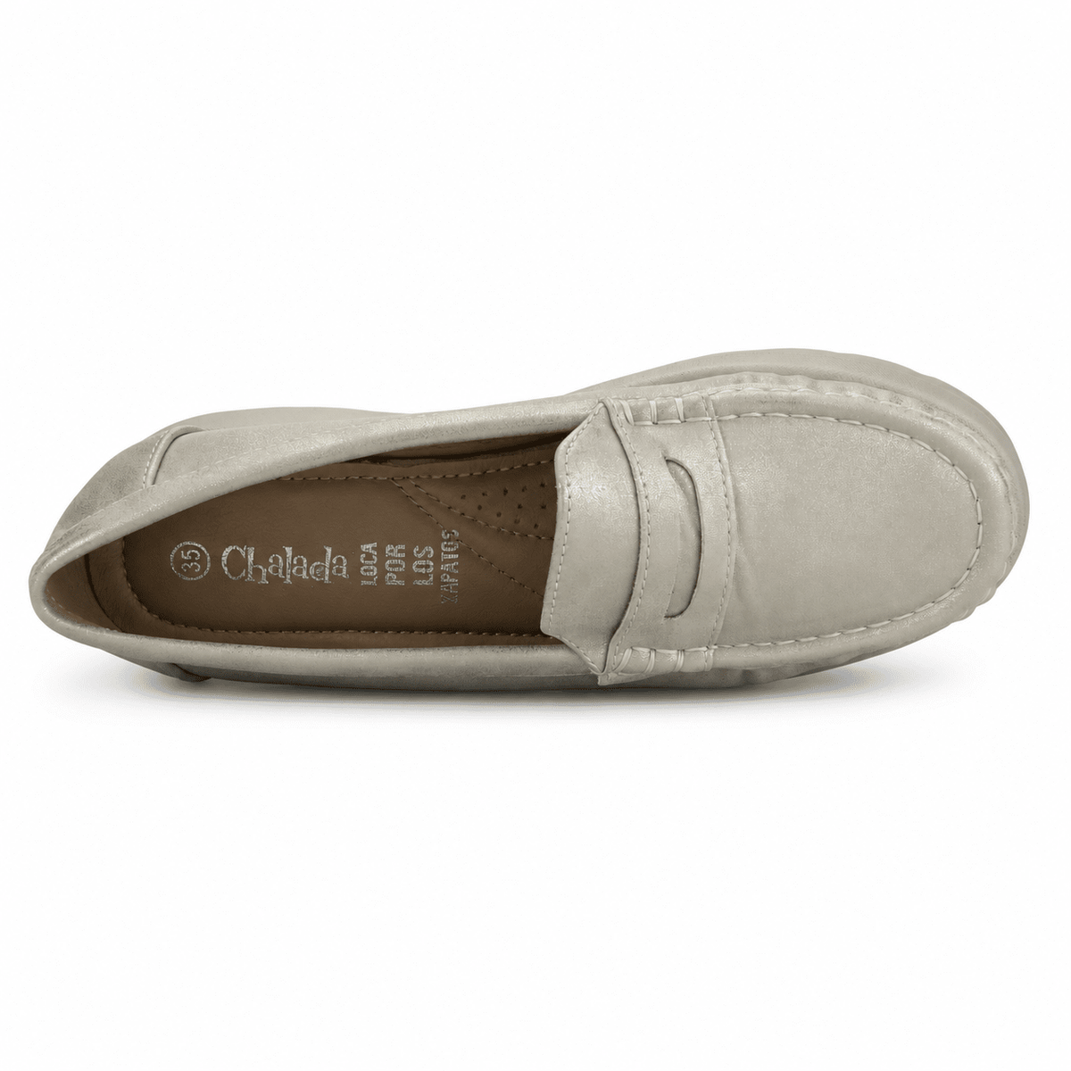 Mocasin Dorado Mujer Casual Chalada Canda Mocasines Chalada 