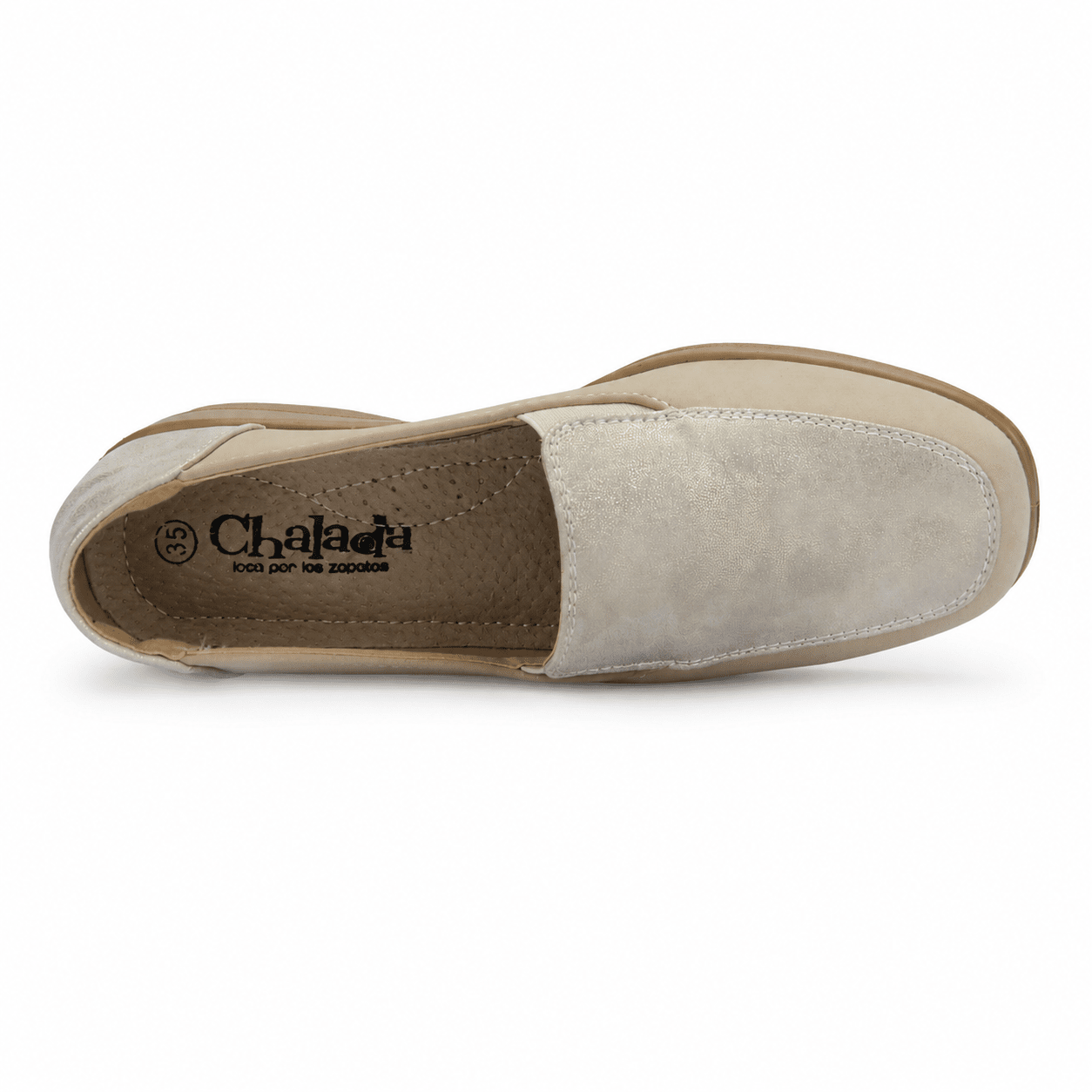 Mocasin Dorado Mujer Casual Chalada Oscar Mocasines Chalada 