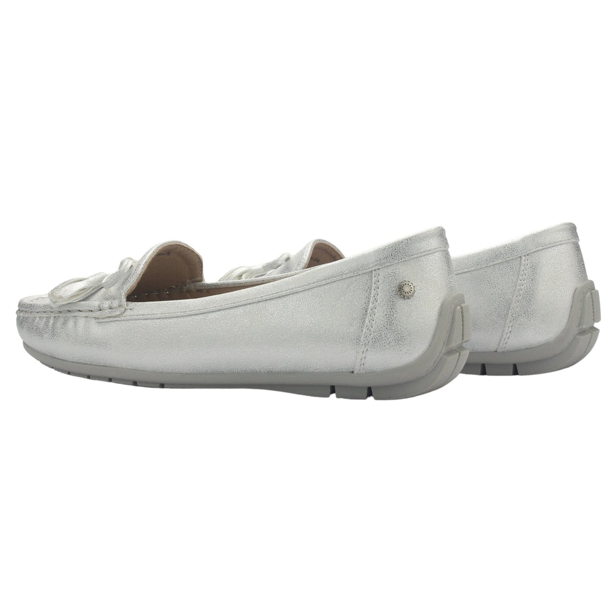 Mocasin Mujer Casual Plateado Chalada Nautico-3 Mocasines Planos Chalada 