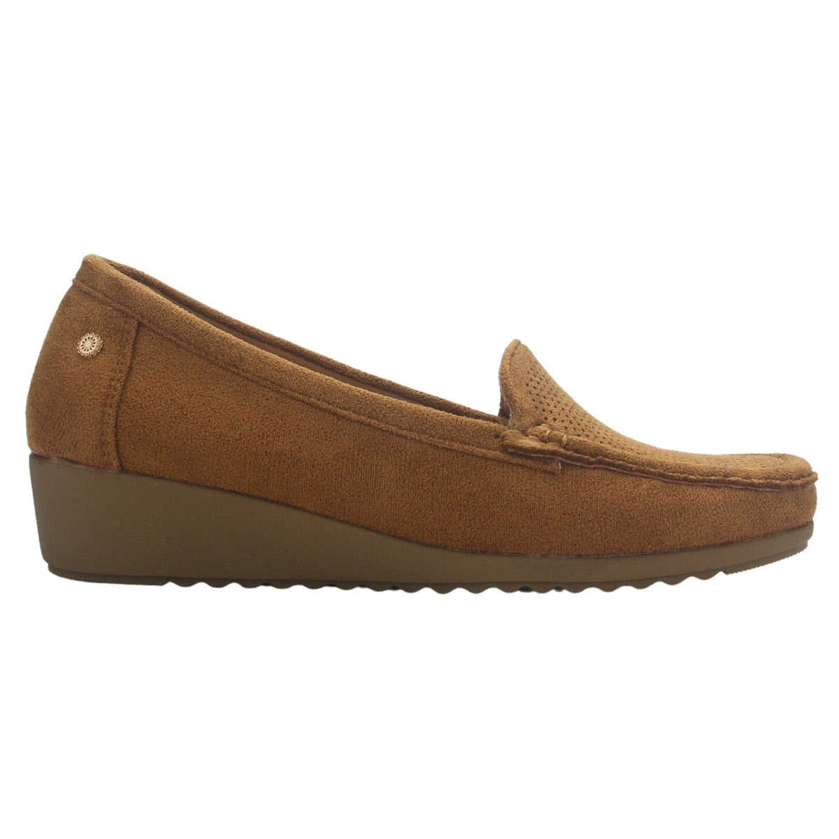 Mocasin Mujer Chalada Malu-4 Camel Casual Mocasines Taco Chalada 