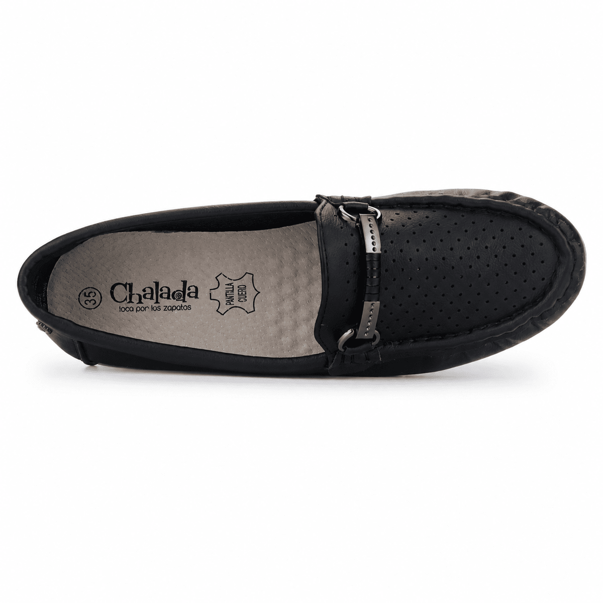 Mocasin Negro Mujer Casual Chalada Duna Chalada 