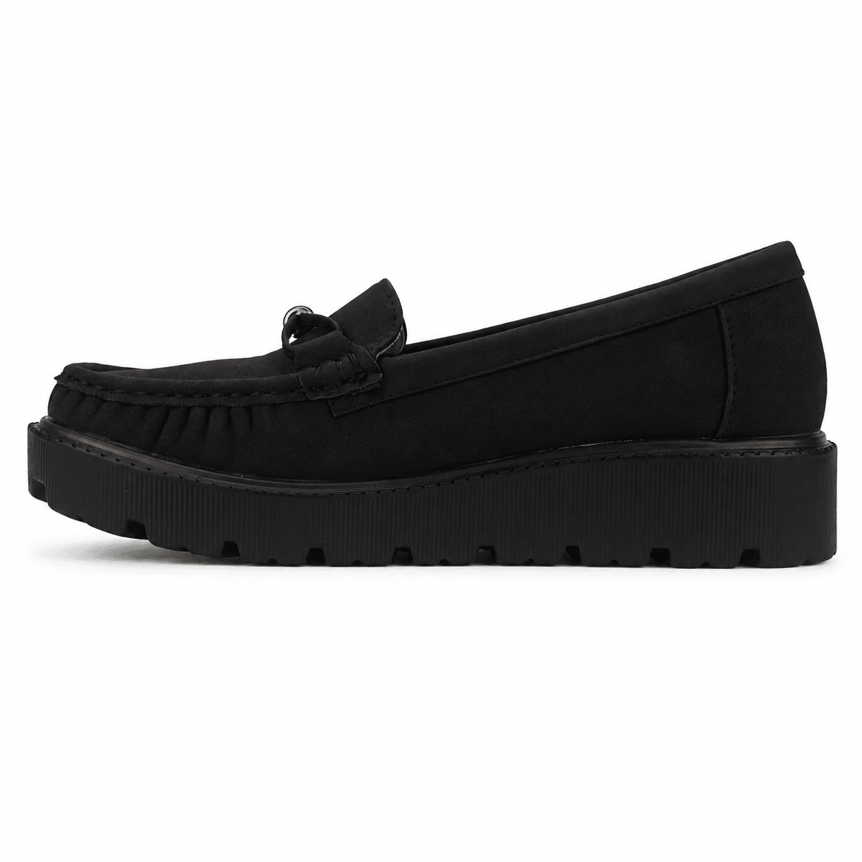 Mocasin Negro Mujer Casual Chalada Gran Mocasines Plataforma Chalada 