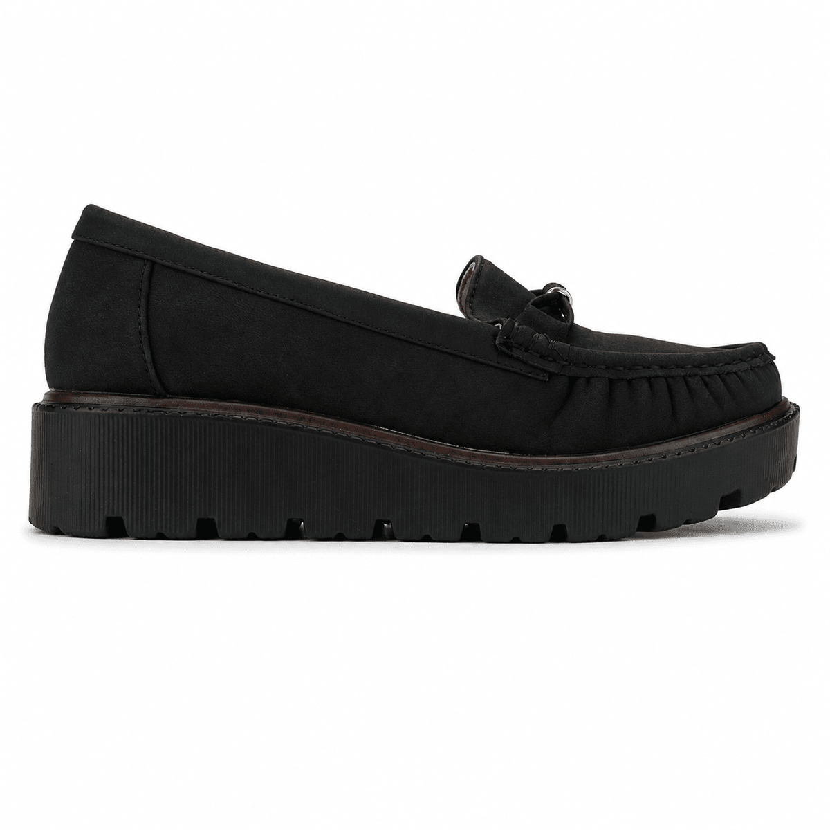Mocasin Negro Mujer Casual Chalada Gran Mocasines Plataforma Chalada 