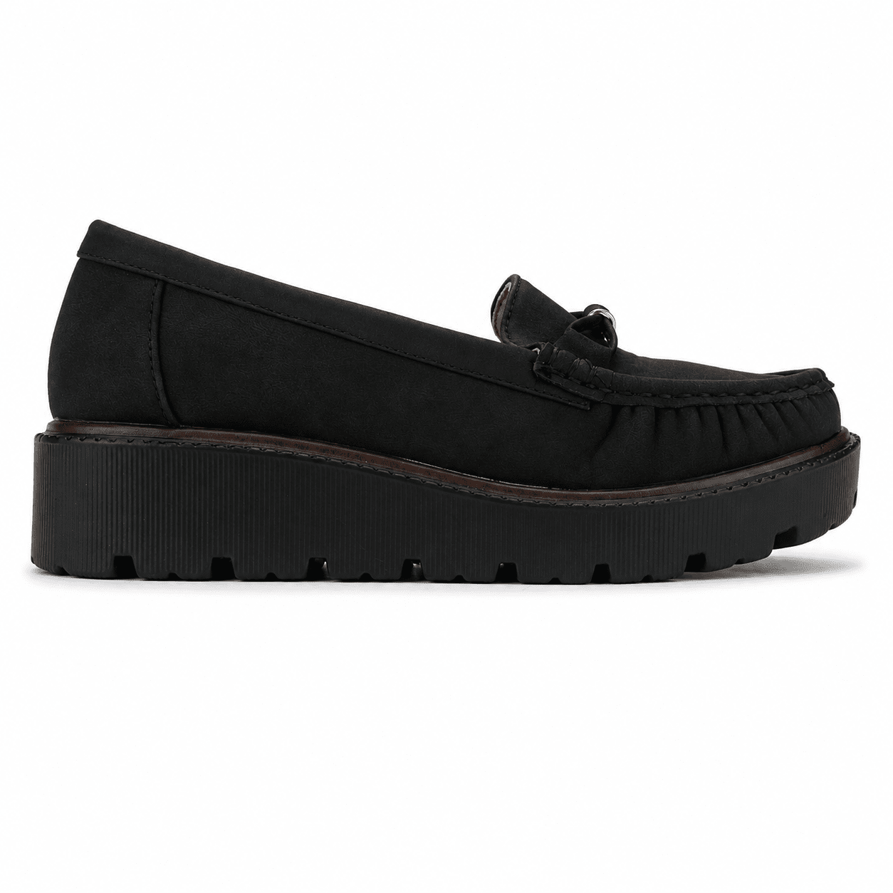 Mocasin Negro Mujer Casual Chalada Gran Mocasines Plataforma Chalada 