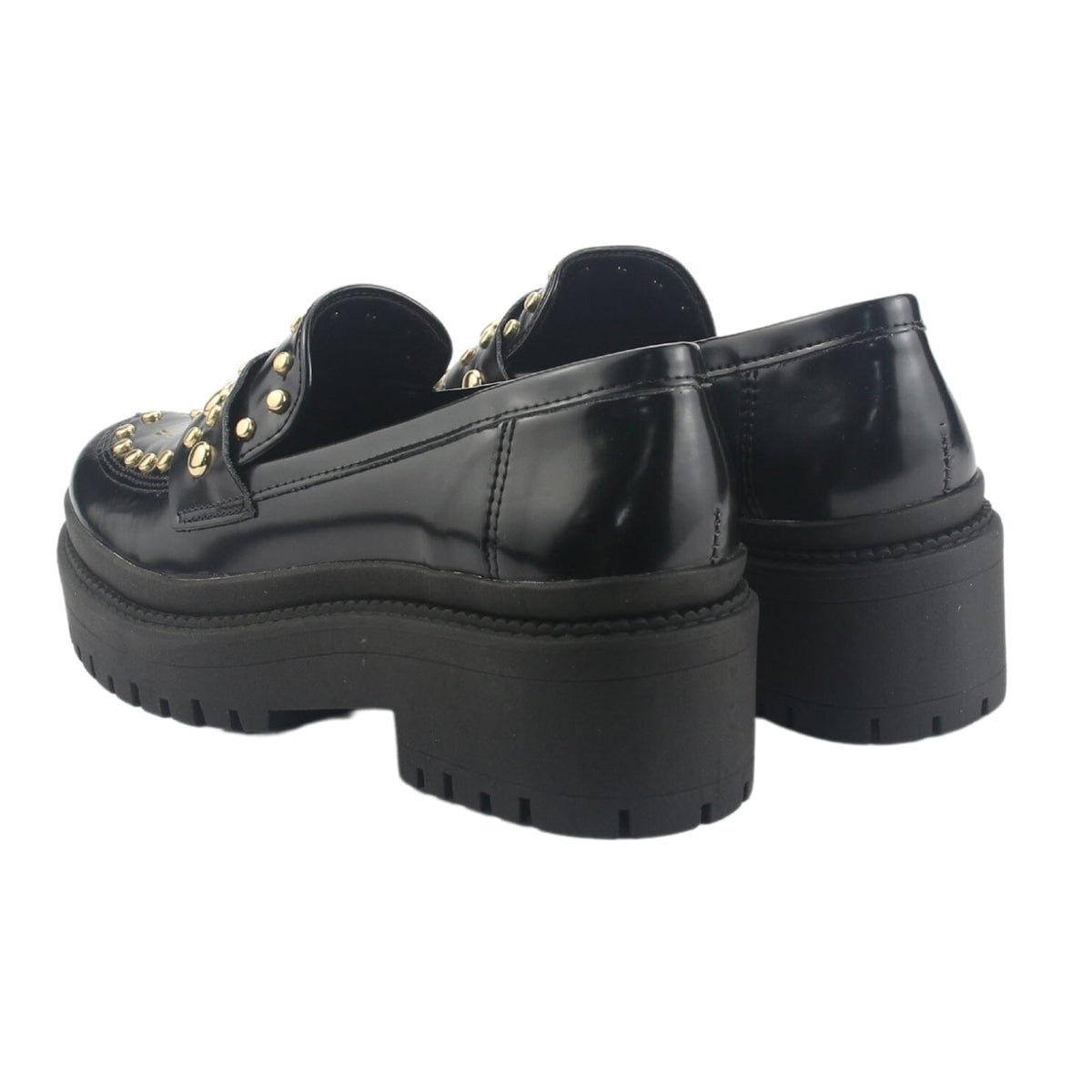 Mocasin Via Marte Mujer 013-005-01 Negro Casual Mocasines Plataforma Via Marte 