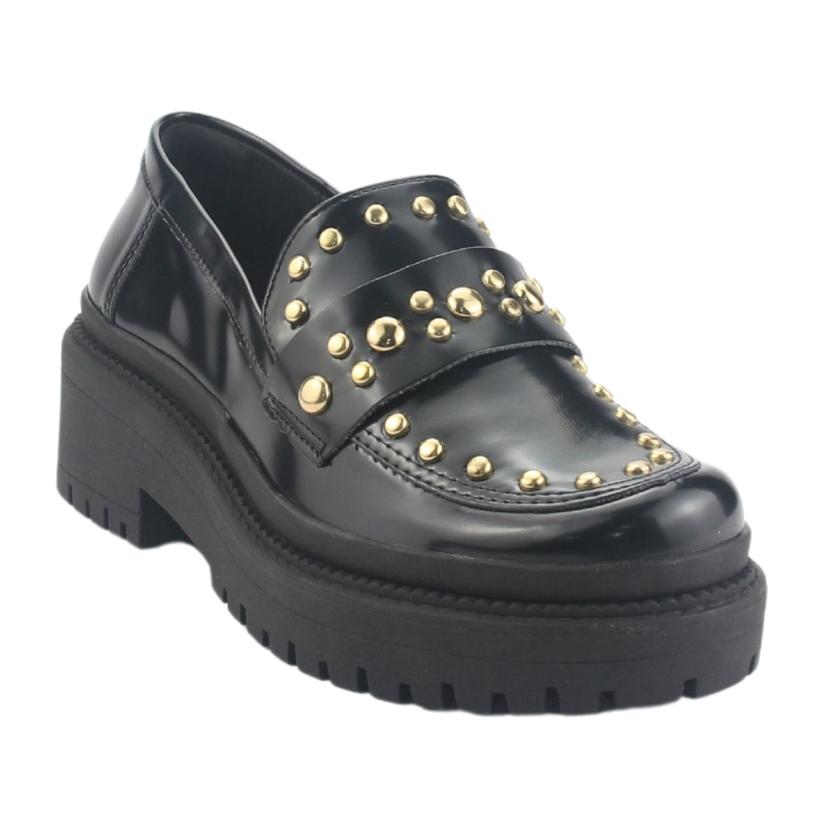 Mocasin Via Marte Mujer 013-005-01 Negro Casual Mocasines Plataforma Via Marte 