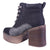 Botin Chalada Mujer Nieve-1 Negro Moda