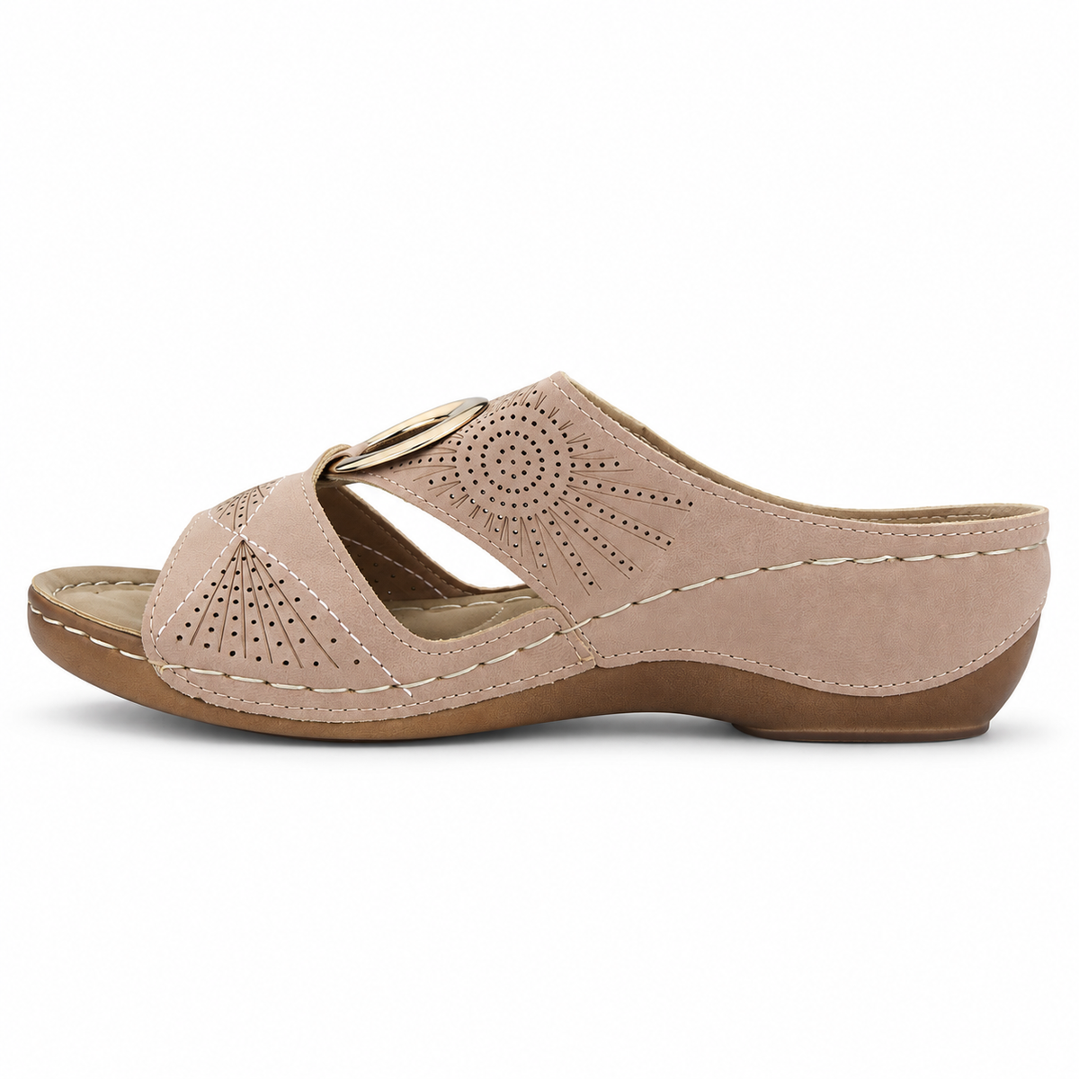 Sandalia Dorado Mujer Casual Chalada Kon