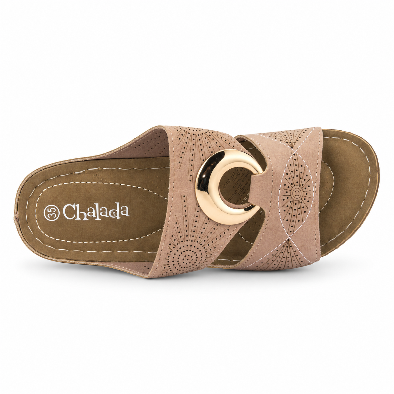 Sandalia Dorado Mujer Casual Chalada Kon