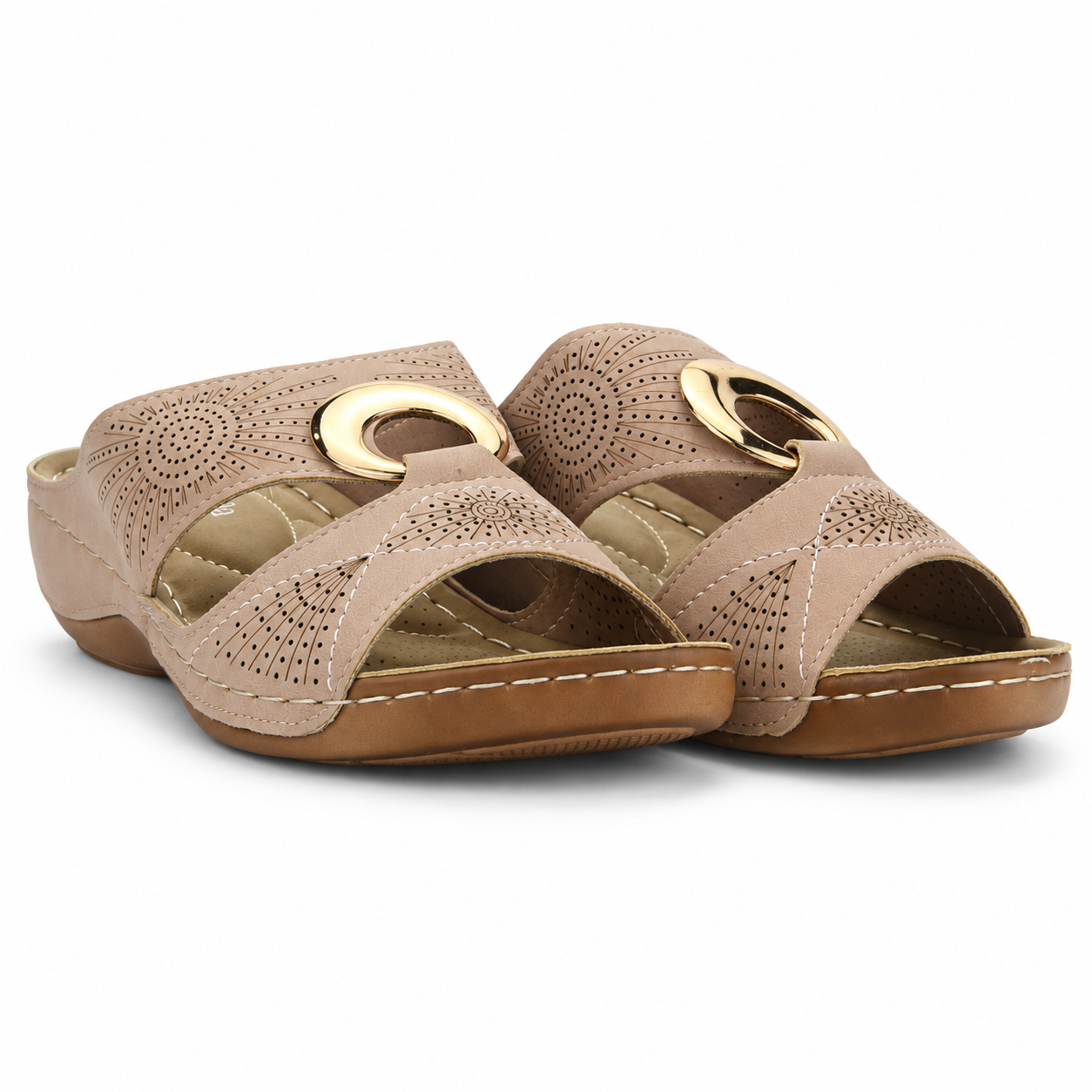 Sandalia Dorado Mujer Casual Chalada Kon