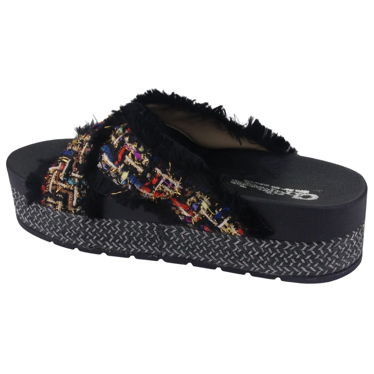 Sandalia Chalada Mujer Opos-2 Negro Moda