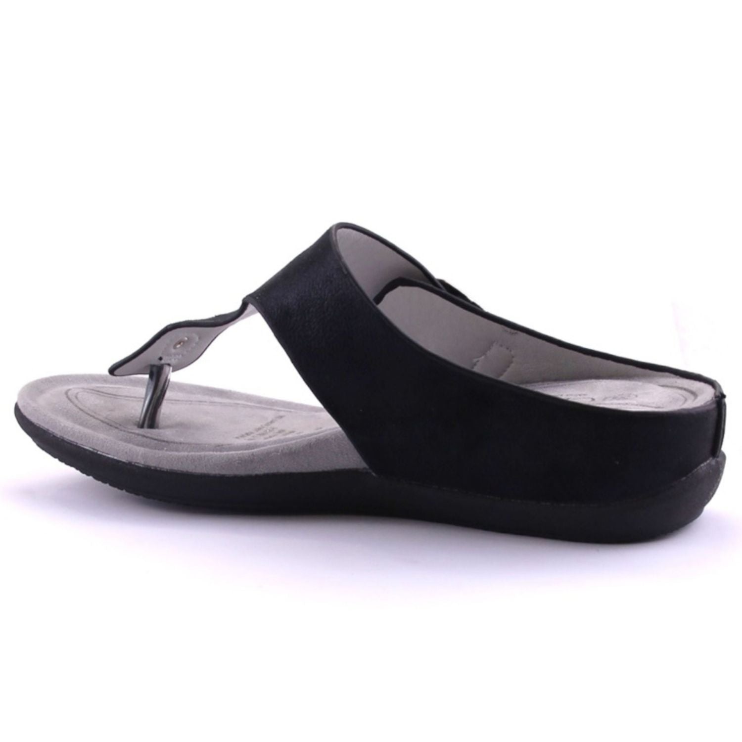 Sandalia Chalada Mujer Ceniza-1 Negro Comfort