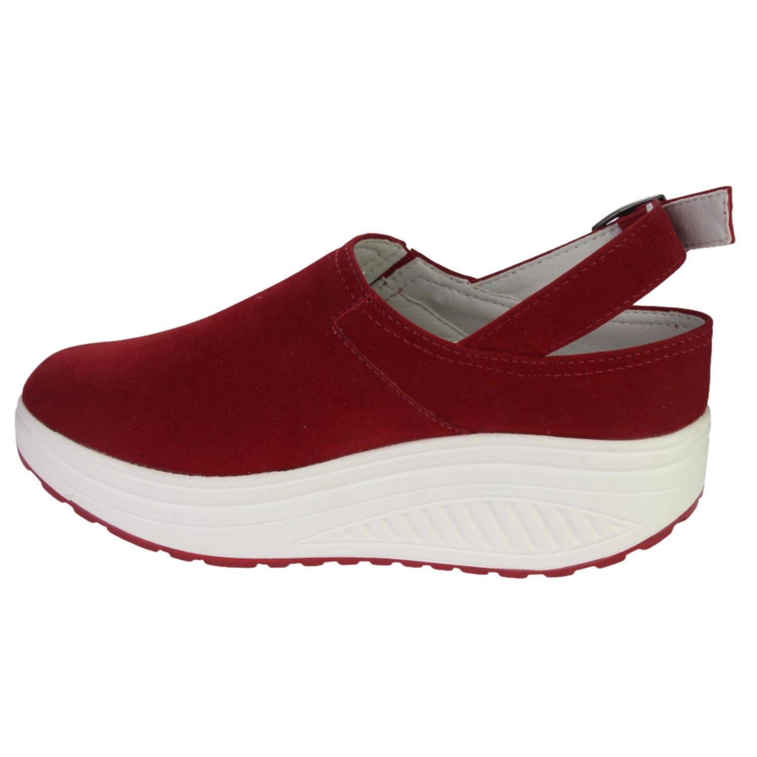 Zapato Funway Mujer Tija-9 Rojo Plataforma