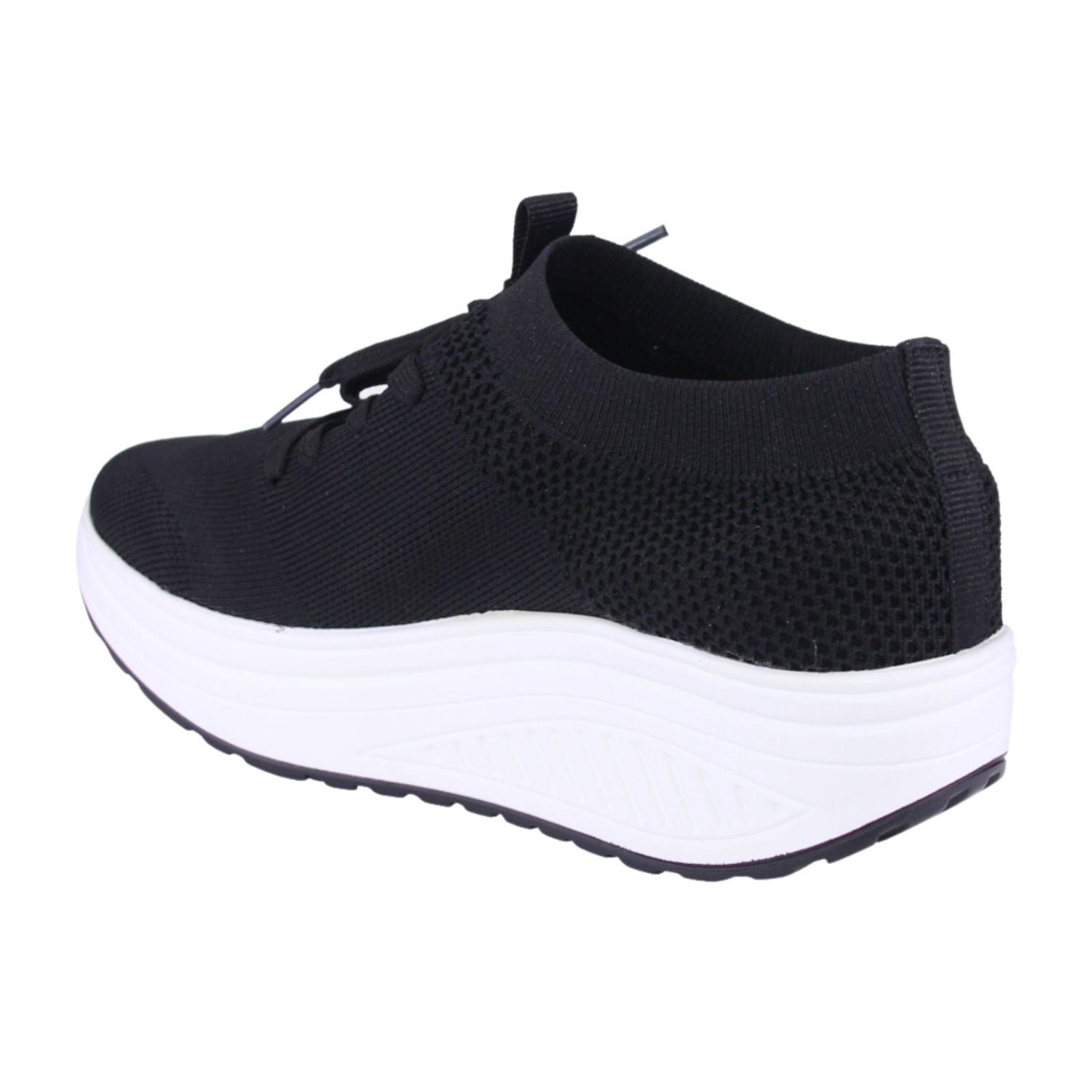 Zapato Funway Mujer Tija-7 Negro Blanco Moda
