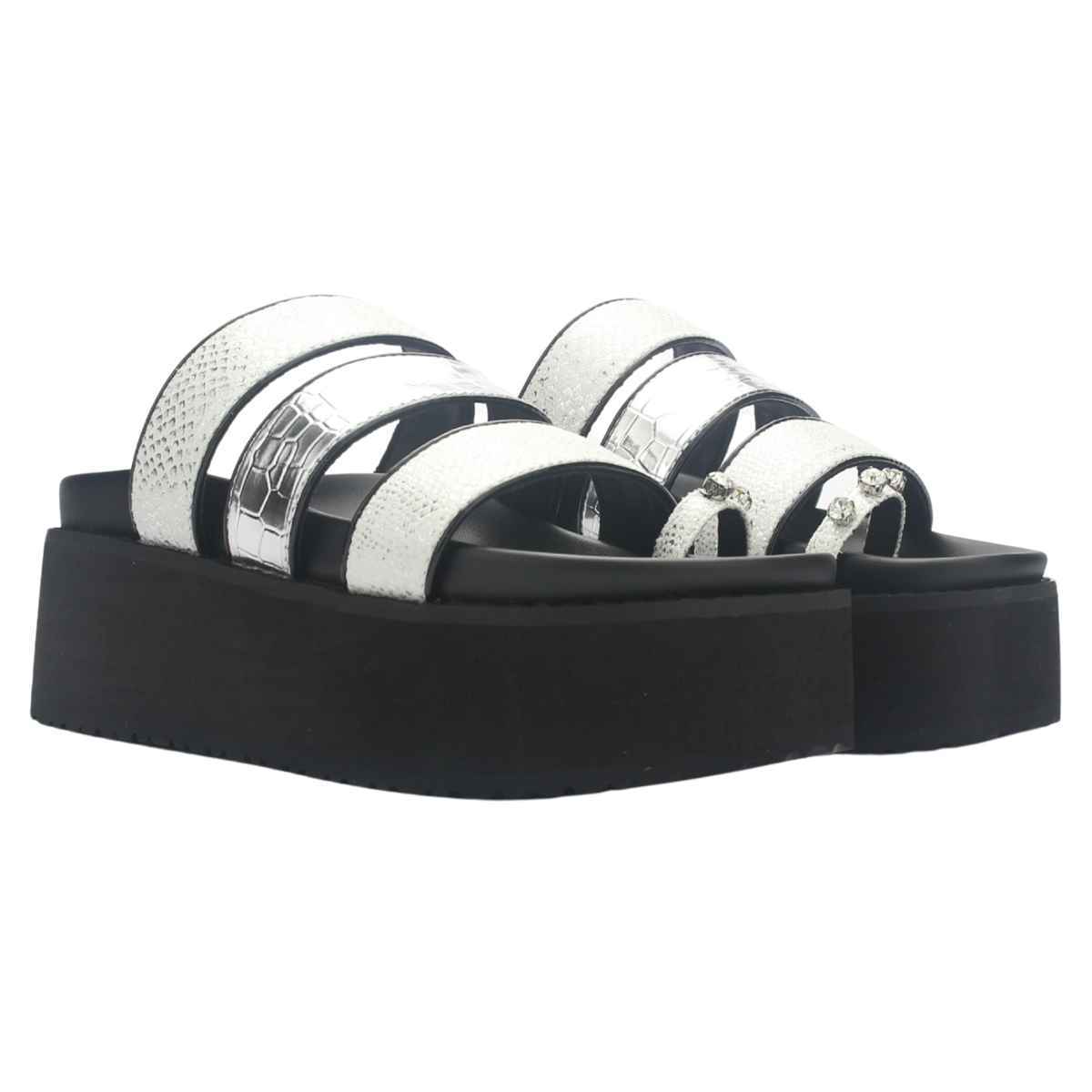 Sandalia Mujer Chalada Viru-21 Plateado Casual