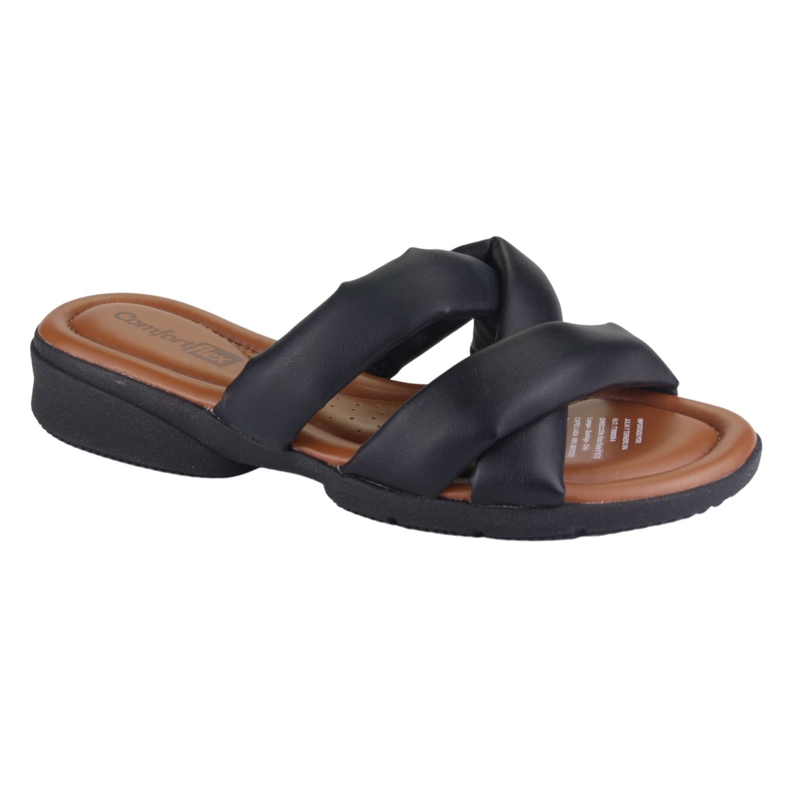 Sandalia Comfortflex Mujer 2181303 Negro Casual