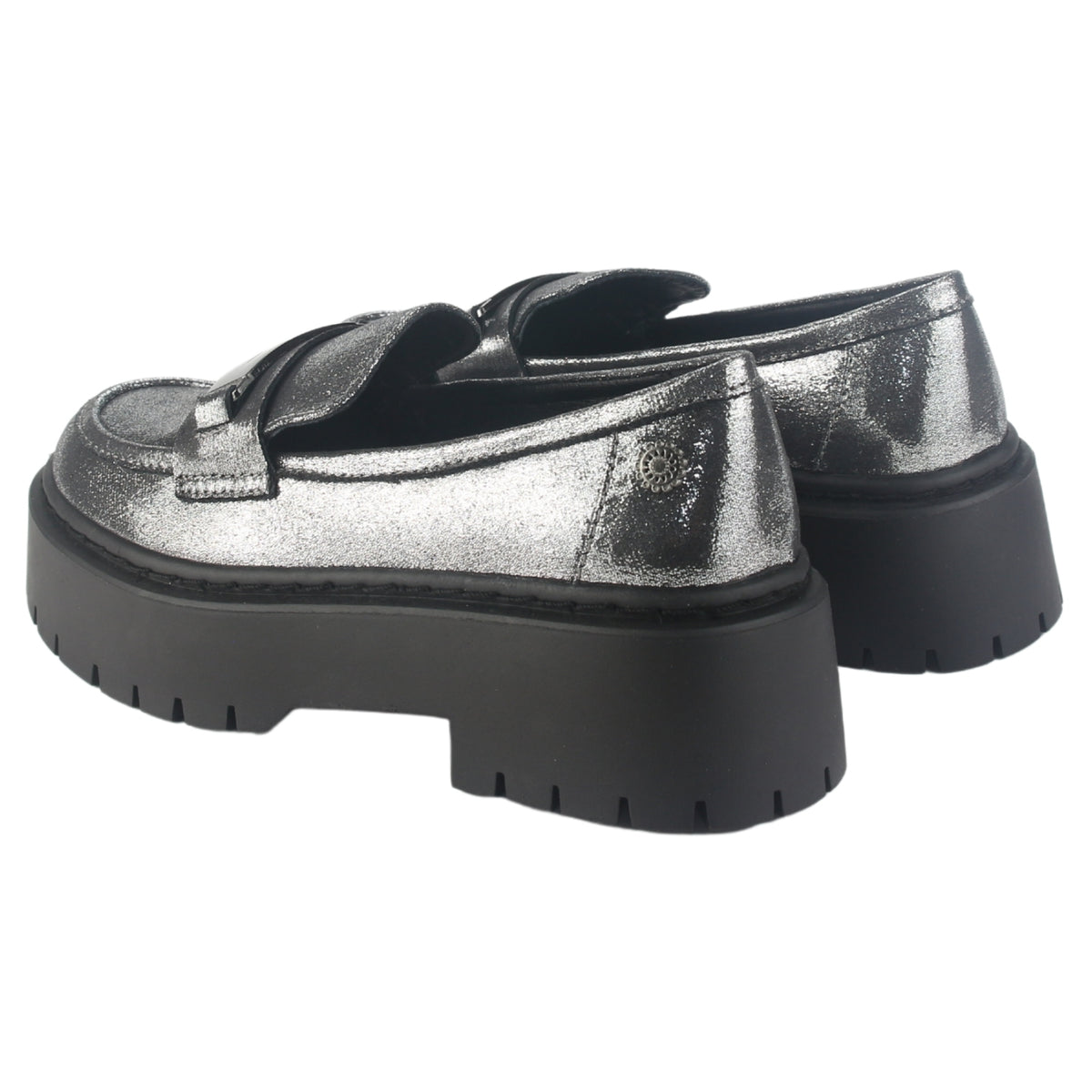 Mocasin Chalada Mujer Lewis-1 Plateado Casual