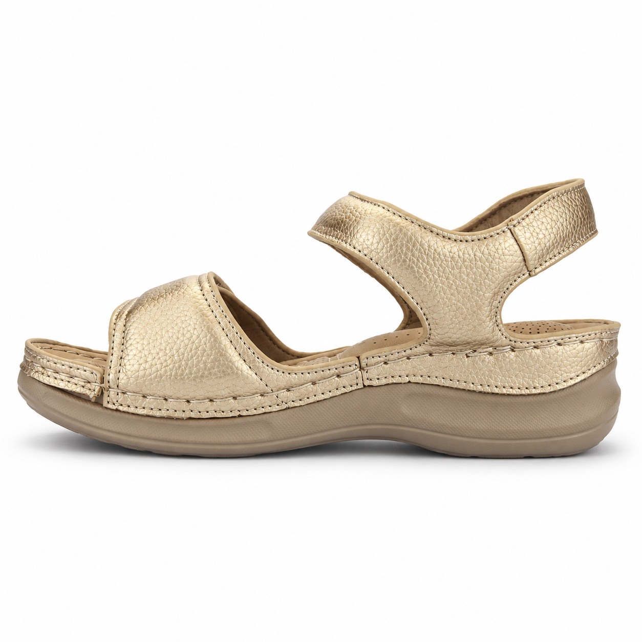 Sandalia Dorado Mujer Casual Chalada Kon