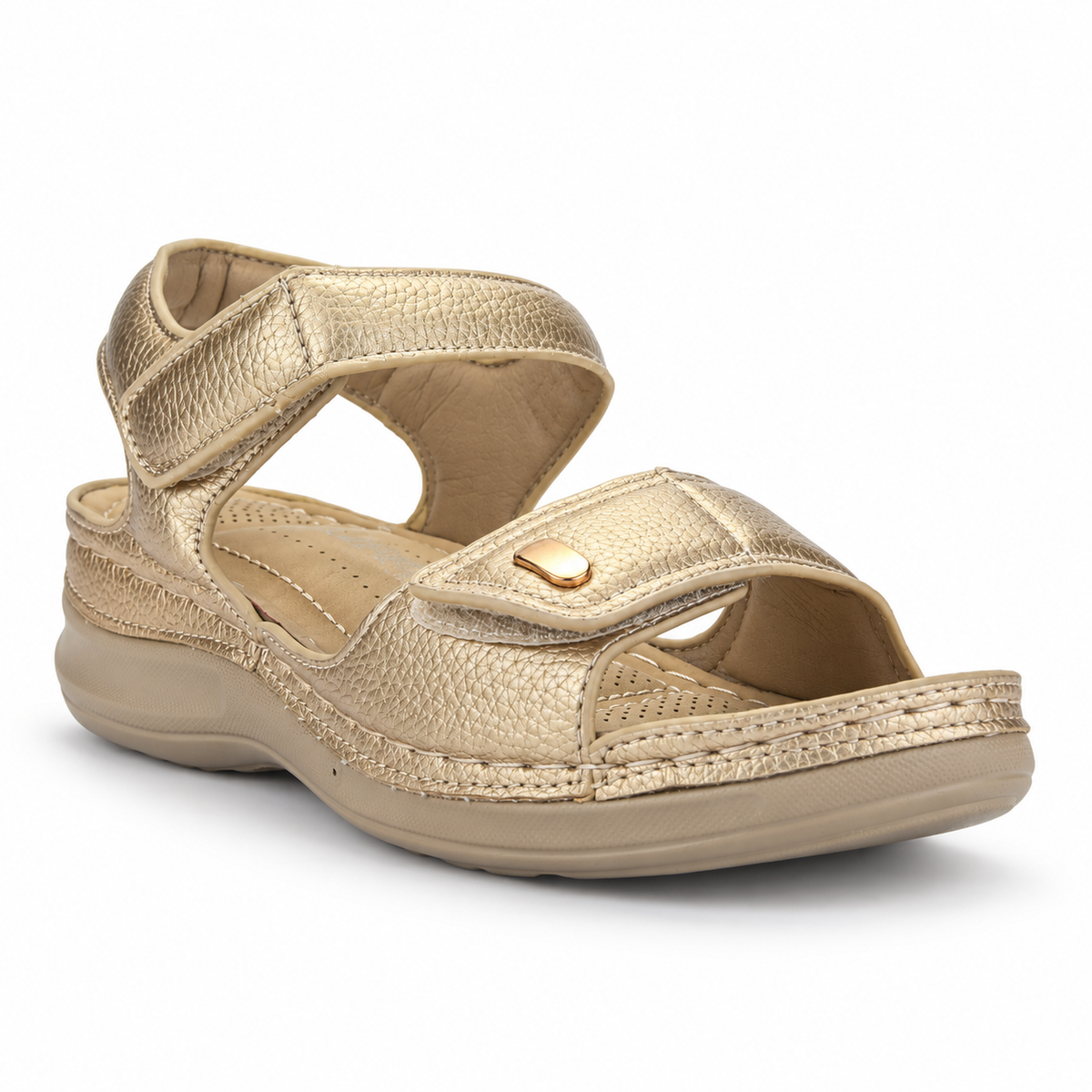 Sandalia Dorado Mujer Casual Chalada Kon