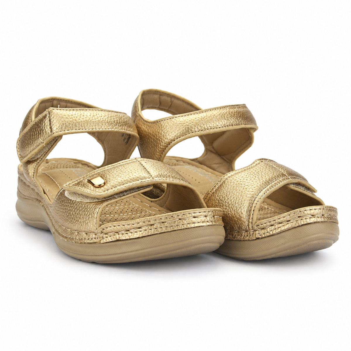 Sandalia Dorado Mujer Casual Chalada Kon