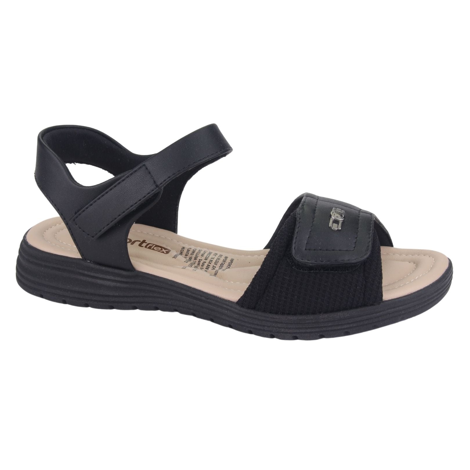 Sandalia Comfortflex Mujer 2251403 Negro Moda