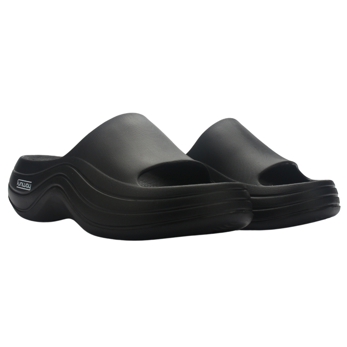 Sandalia de Mujer de color Negro Casual Funway Beach-35