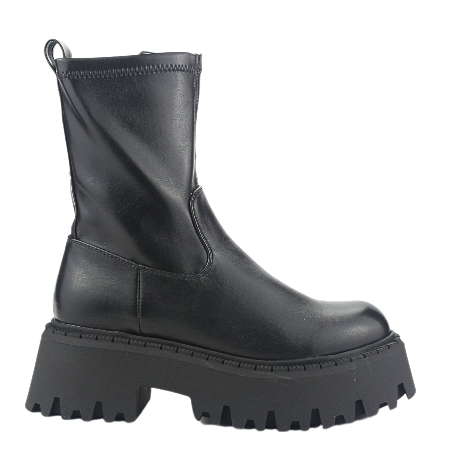 Bota Chalada Mujer Tractor-20 Negro Casual