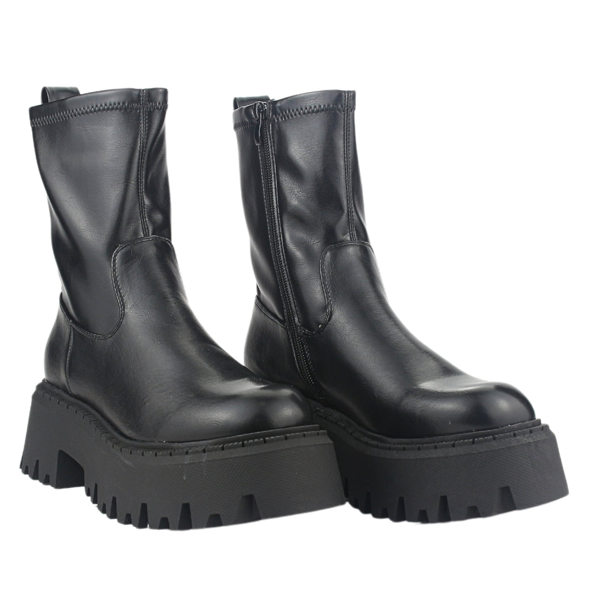 Bota Chalada Mujer Tractor-20 Negro Casual