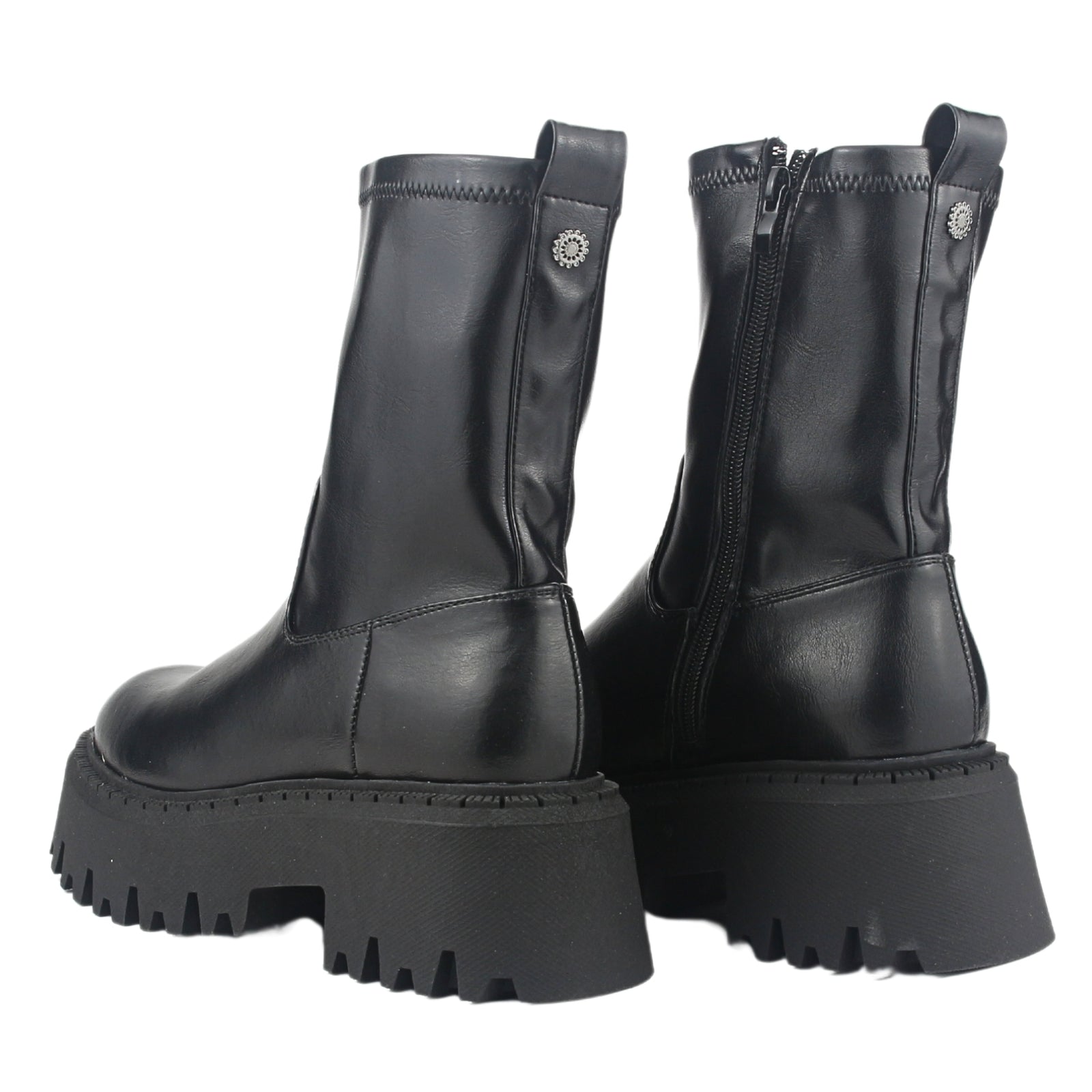 Bota Chalada Mujer Tractor-20 Negro Casual