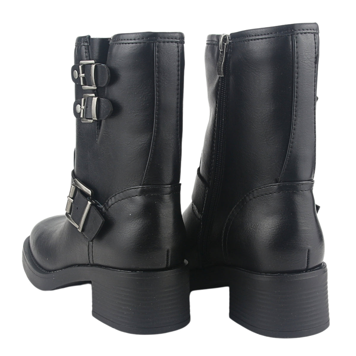 Bota Chalada Mujer Biker-4 Negro Casual