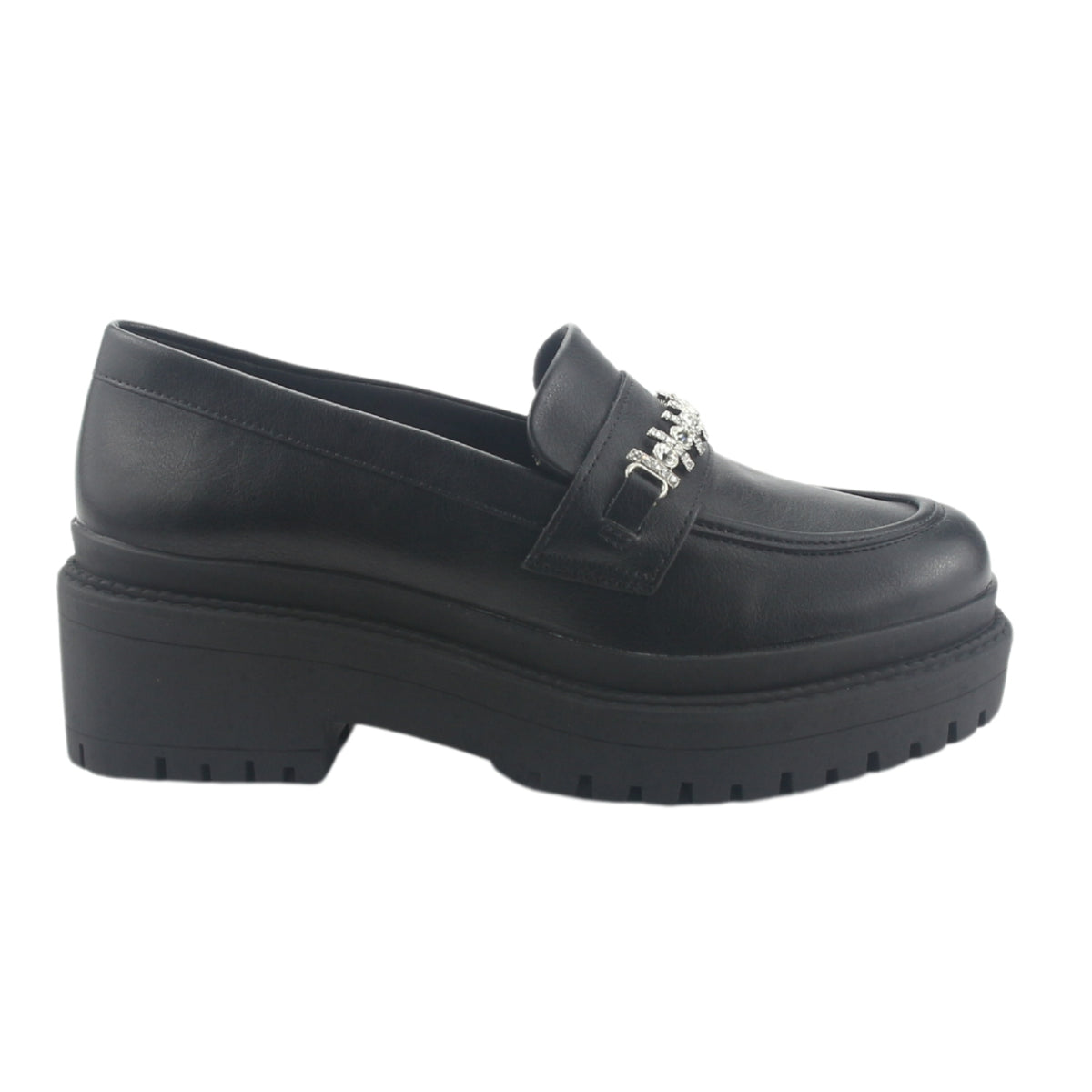 Mocasin Via Marte Mujer 013-003-01 Negro Casual