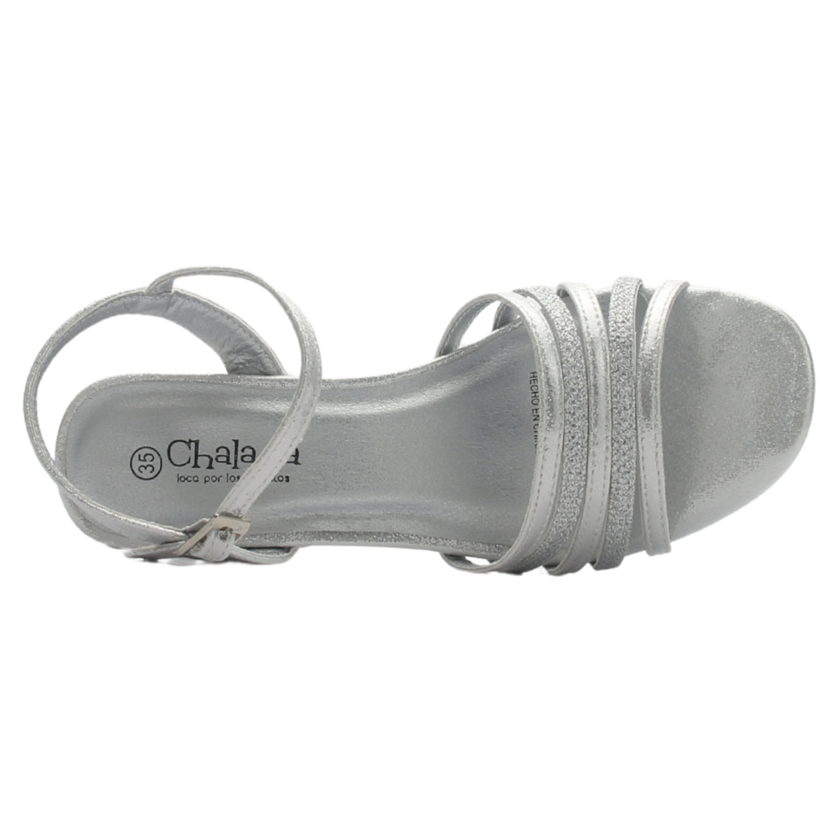 Sandalia de mujer Plateado Casual Chalada Fira-1