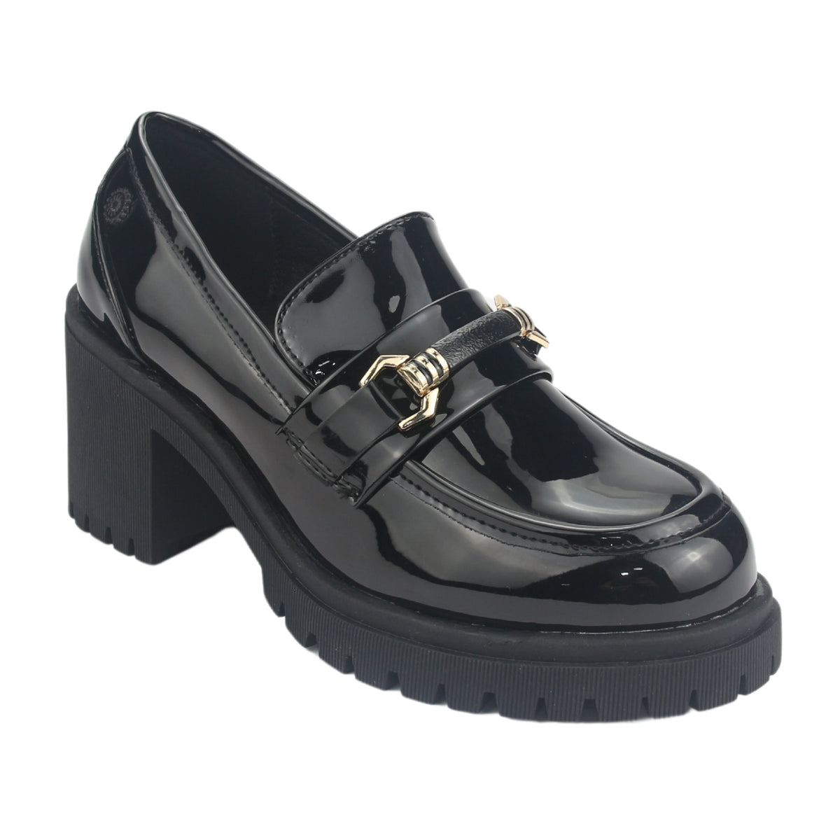 Mocasin Chalada Mujer Juppi-1 Negro Plataforma