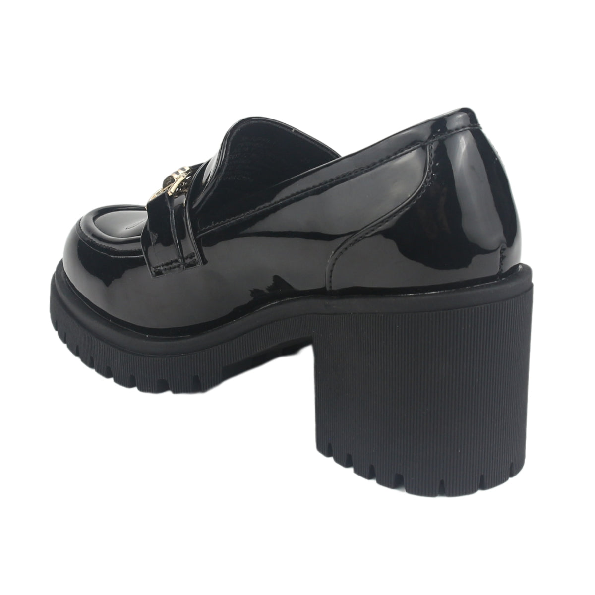 Mocasin Chalada Mujer Juppi-1 Negro Plataforma