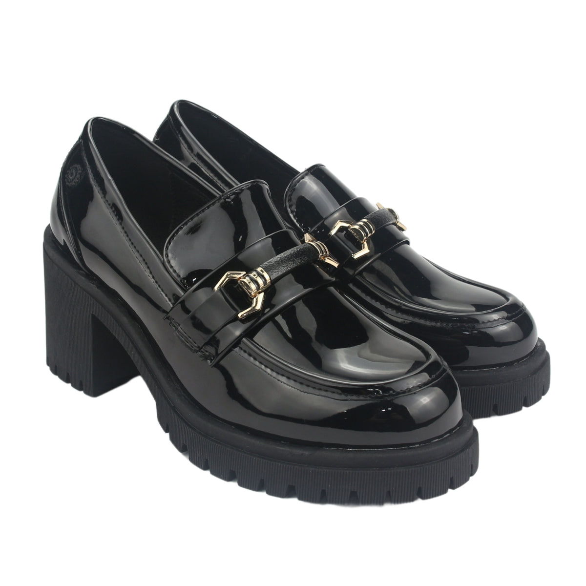 Mocasin Chalada Mujer Juppi-1 Negro Plataforma