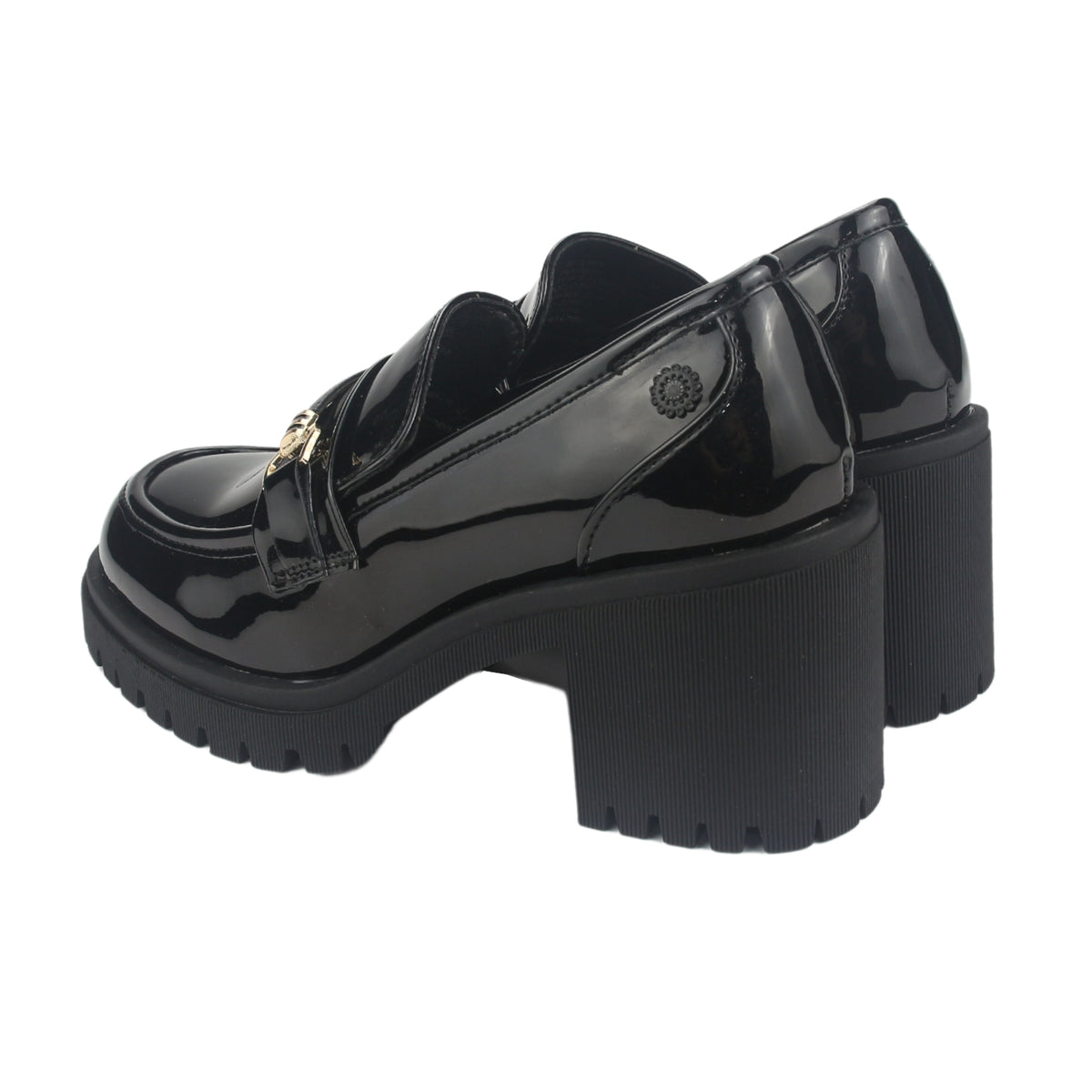 Mocasin Chalada Mujer Juppi-1 Negro Plataforma